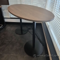 Steelcase Walnut Oval Meeting Bistro Table 72" x 36" x 42"